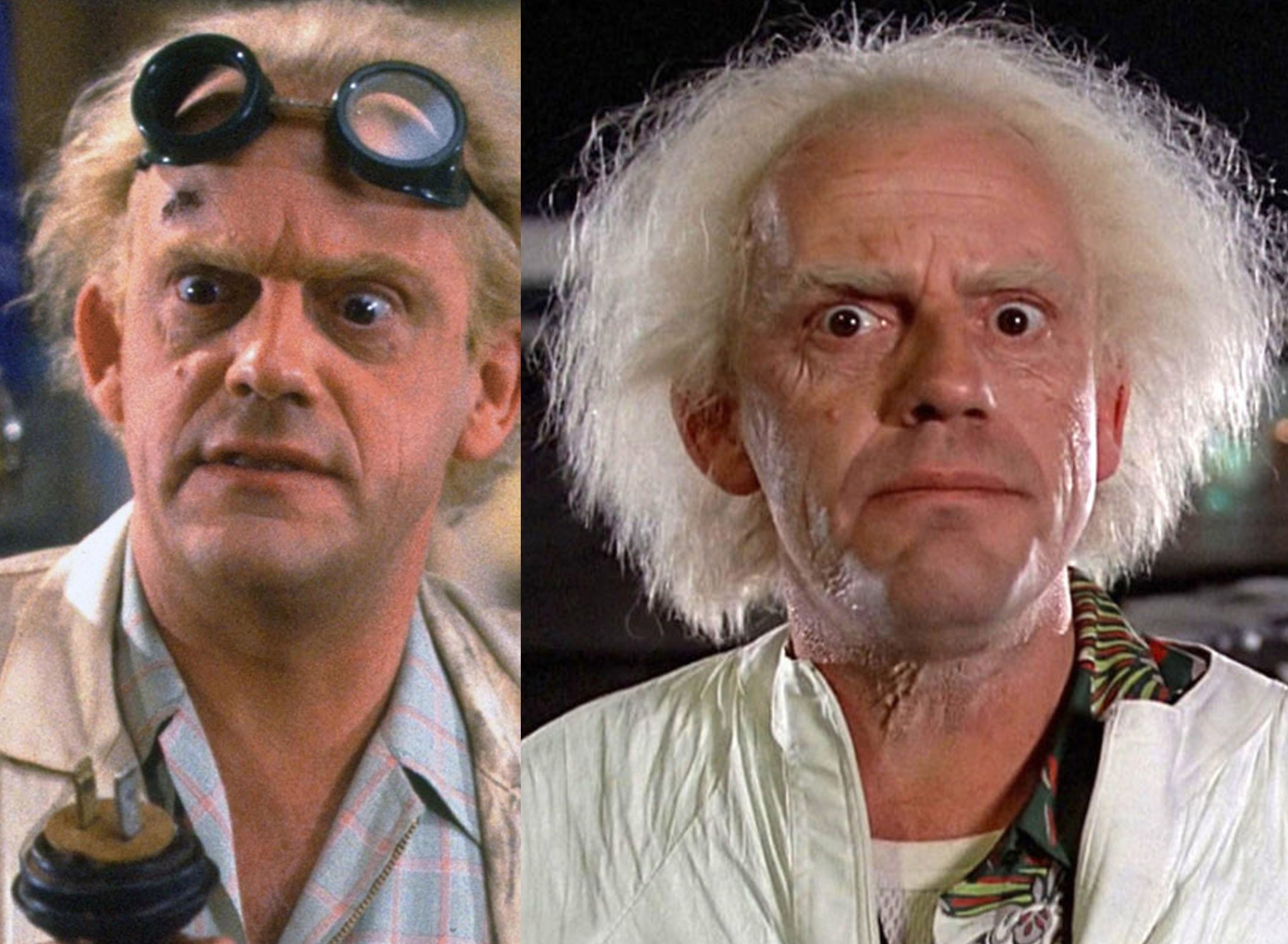 Christopher Lloyd makeup - behind the scenes.